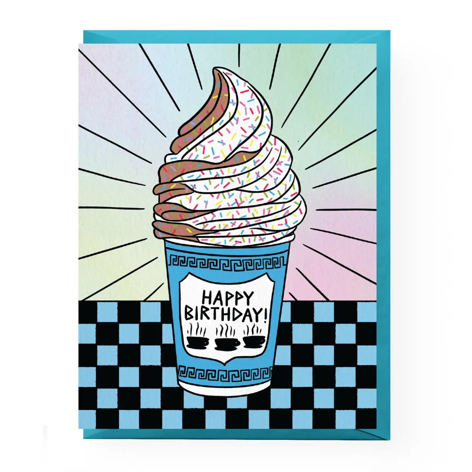 Boss Dotty Deli Cup Soft Serve Birthday Card