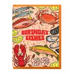 Boss Dotty Seafood Birthday Card