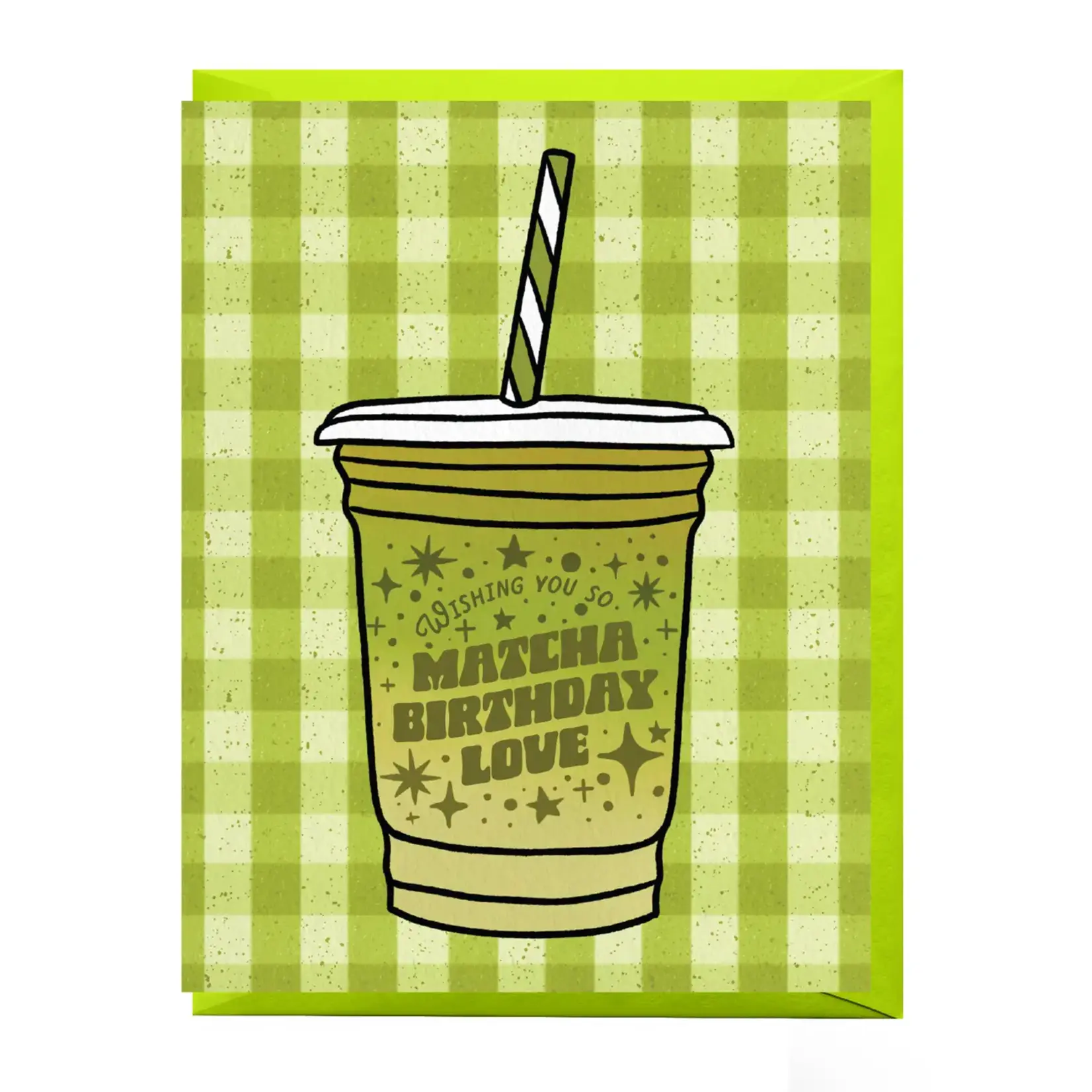 Boss Dotty Iced Matcha Birthday Card