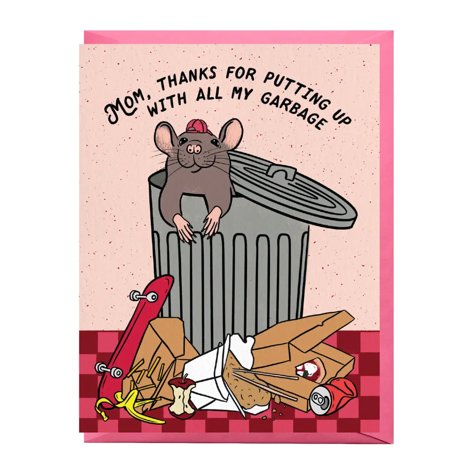 Boss Dotty Cute Rat Mother's Day Card