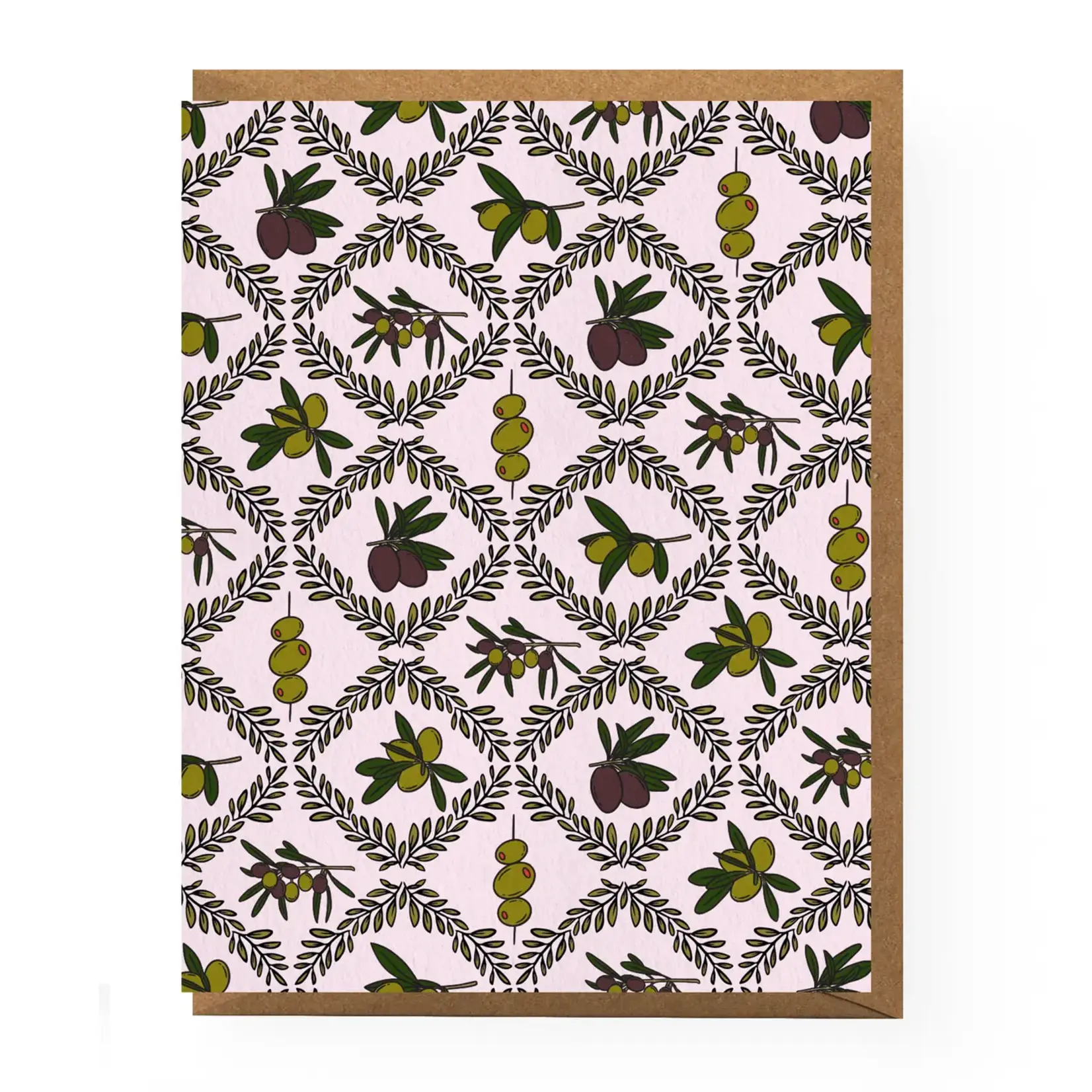 Boss Dotty Olives Patterned Greeting Card