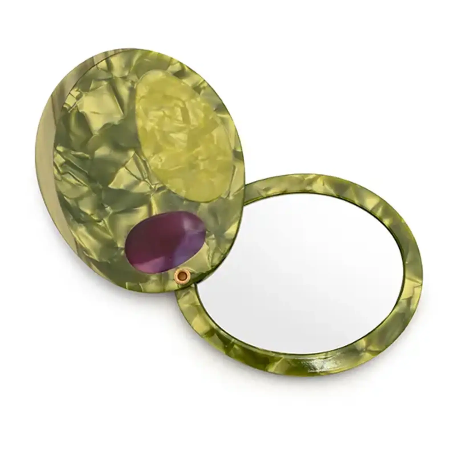 Living Royal Compact Mirror - Olive