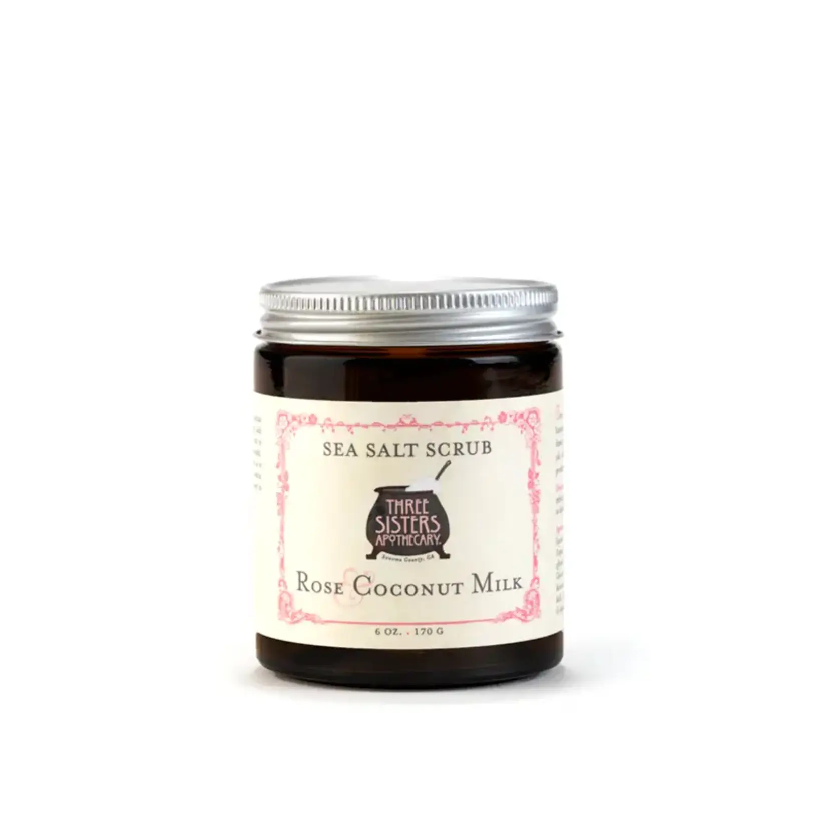 Soap Cauldron Sea Salt Scrub Rose Coconut