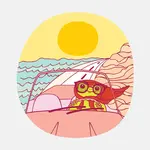 The Good Twin Driving Froggy Sticker