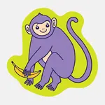 The Good Twin Monkey Sticker