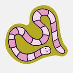 The Good Twin Worm Sticker
