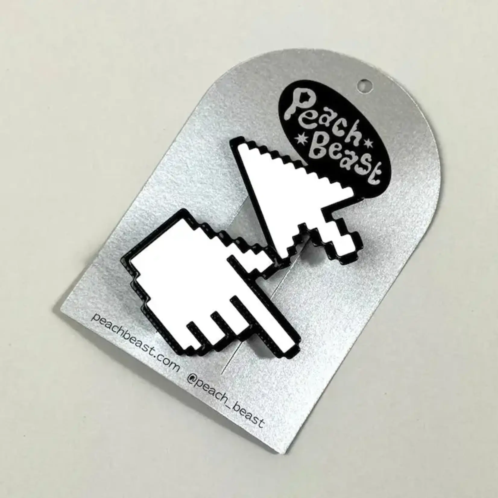 Peach Beast Y2K Cursor Hair Clip Set