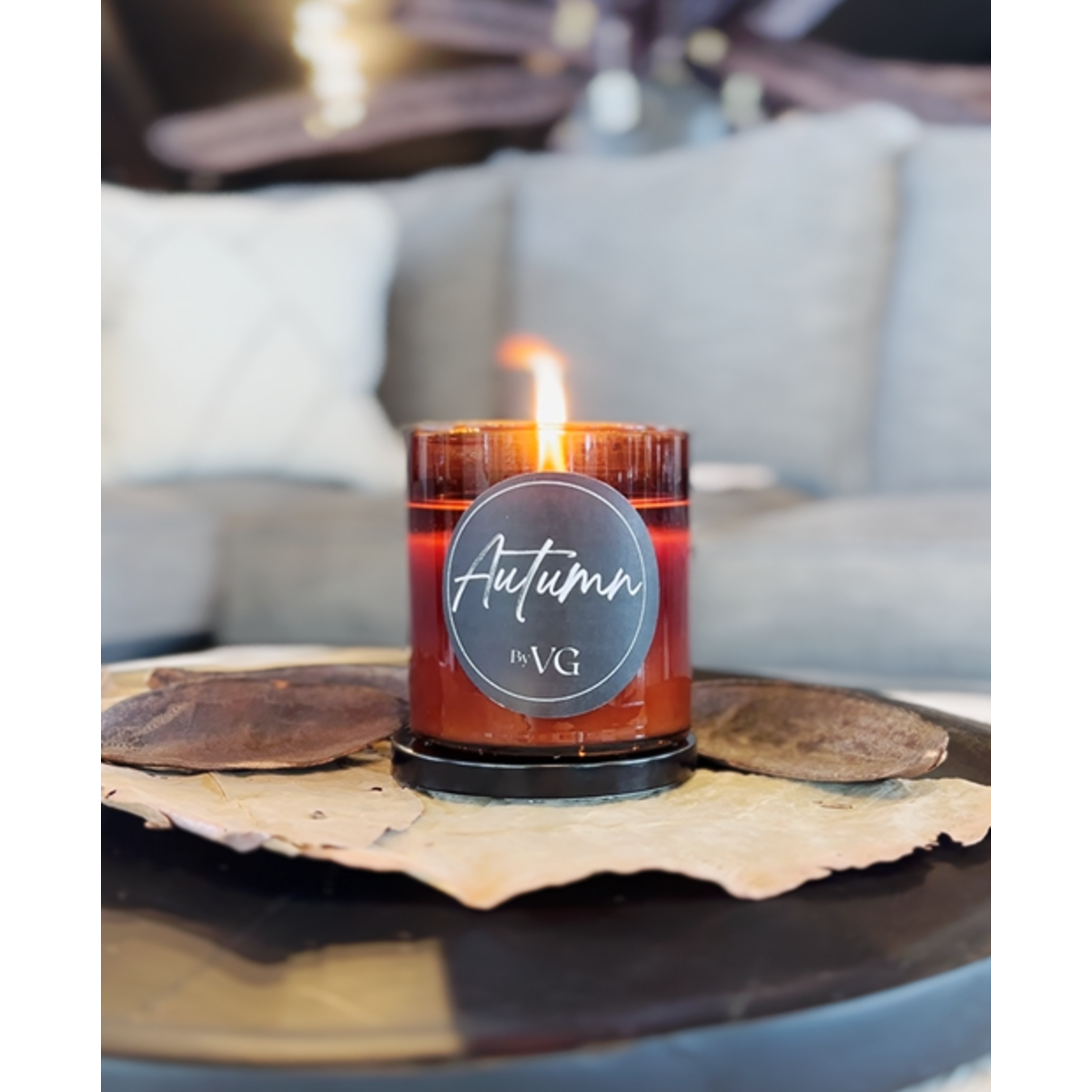 CANDLE CREST "AUTUMN" By VG Signature Candle