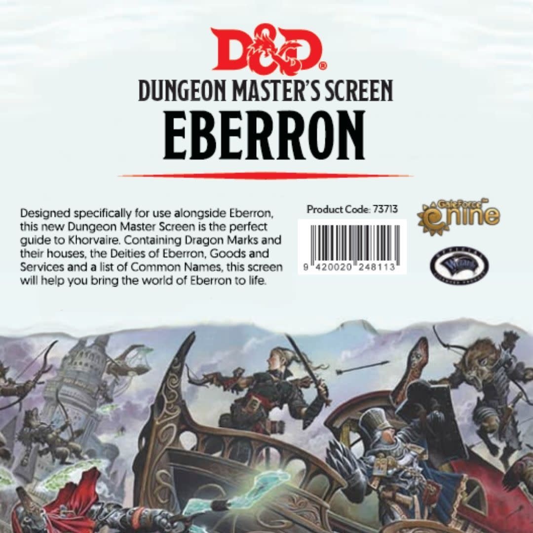 Gale Force 9 Dungeons And Dragons Eberron Rising From The Last War Dm Screen Meeples Games