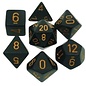 Chessex Dice: Poly Set - Opaque Black/Gold (7)