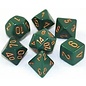Chessex Dice - Opaque: Poly Set Dusty Green/Copper (7)