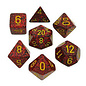 Chessex Dice: Poly 7 Set - Speckled Mercury/Yellow