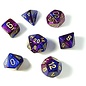 Chessex Dice - Gemini: Poly Blue Purple/Gold (7)