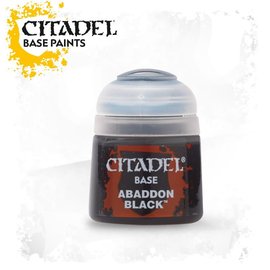 Games Workshop Citadel Paint: Base - Abaddon Black 12ml