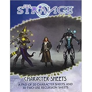 Monte Cook Games The Strange RPG Character Sheets