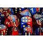 Fantasy Flight Dice - Gemini 2: Poly Blue Red/Gold (7)