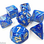 Chessex Dice - Vortex: Poly Blue/Gold (7)