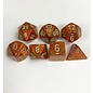 Chessex Dice: Poly 7 Set - Glitter Gold/Silver