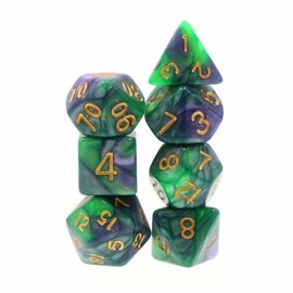 Foam Brain Dice: Poly 7 Set - Monster Snot