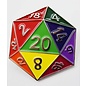 Foam Brain D20 Pin - Rainbow