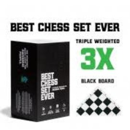 Best Chess Set Ever Best Chess Set Ever: 3x Tournament Size - Double Sided Black/Green