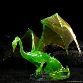 WizKids/NECA D&D Fantasy Miniatures Icons Realms Adult Emerald Dragon Premium Figure