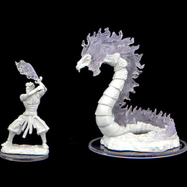 WizKids/NECA Critical Role Miniature W2 Ashari Firetamer & Inferno Serpent