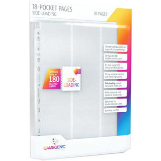 Gamegenic 18-Pocket Pages Sideloading 10 pack (White)