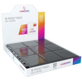Gamegenic 18-Pocket Pages Sideloading (50) - Black
