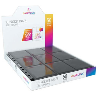 Gamegenic 18-Pocket Pages Sideloading (50) - Black