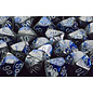 Chessex Dice - Gemini: Poly Blue Steel/White (7)