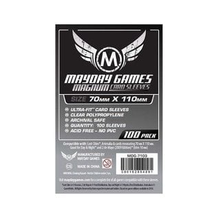 Mayday Games Sleeves: Magnum Silver Sleeves 70mm x 110mm (Lost Cities)(100)