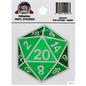 Foam Brain D20 Sticker - Green