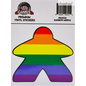 Foam Brain Rainbow Meeple Sticker