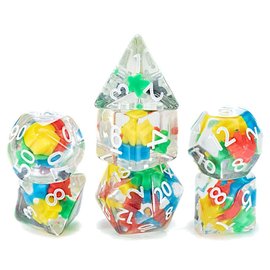 Gate Keeper Games Inclusion Dice: Meeple Dice (7 Polyhedral Dice Set)