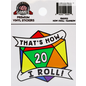 Foam Brain That's How I Roll Rainbow D20 Sticker