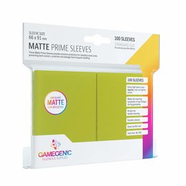 Gamegenic Prime Matte Standard Sleeves (100) Lime