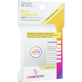 Gamegenic Prime Matte Mini American Sleeves (50) Clear
