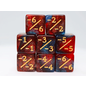Foam Brain Dice: MTG Minus Counters - Red / Blue Glitter