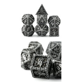 Georgetown Hobbies Metal & Enamel Dice Poly 7 Reaper Iron