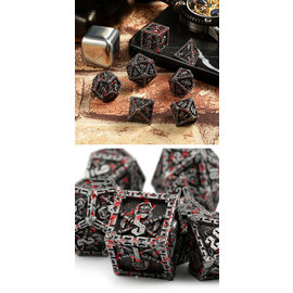 Georgetown Hobbies Metal Dice Poly 7 Reaper Blood and Iron