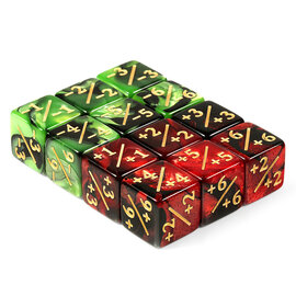 Dice Habit Positive/Negative Dice Counters [Red/Green]