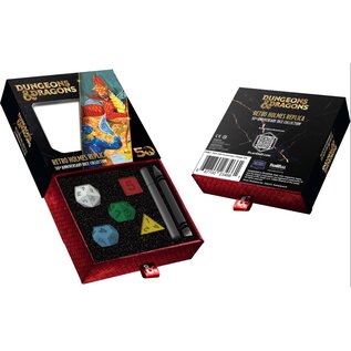 Metallic Dice Mfg Dice  - D & D 50th Anniversary Dice: Retro Holmes Replica Set (5)