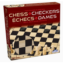 Outset Media Chess and Checkers Wood