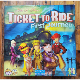 Days of Wonder Used Ticket to Ride First Journey - Light Play