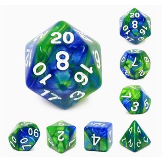 Foam Brain Dice: Poly 7 Set - Planet Earth