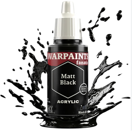 Army Painter TAP Warpaints Fanatic: Acrylic - Matte Black 18ml