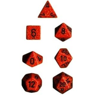 Chessex Dice: Poly 7 Set - Speckled Fire
