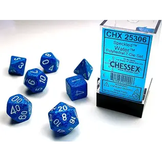 Chessex Dice: Poly 7 Set - Speckled Water