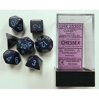 Chessex Dice: Poly 7 Set - Speckled Cobalt